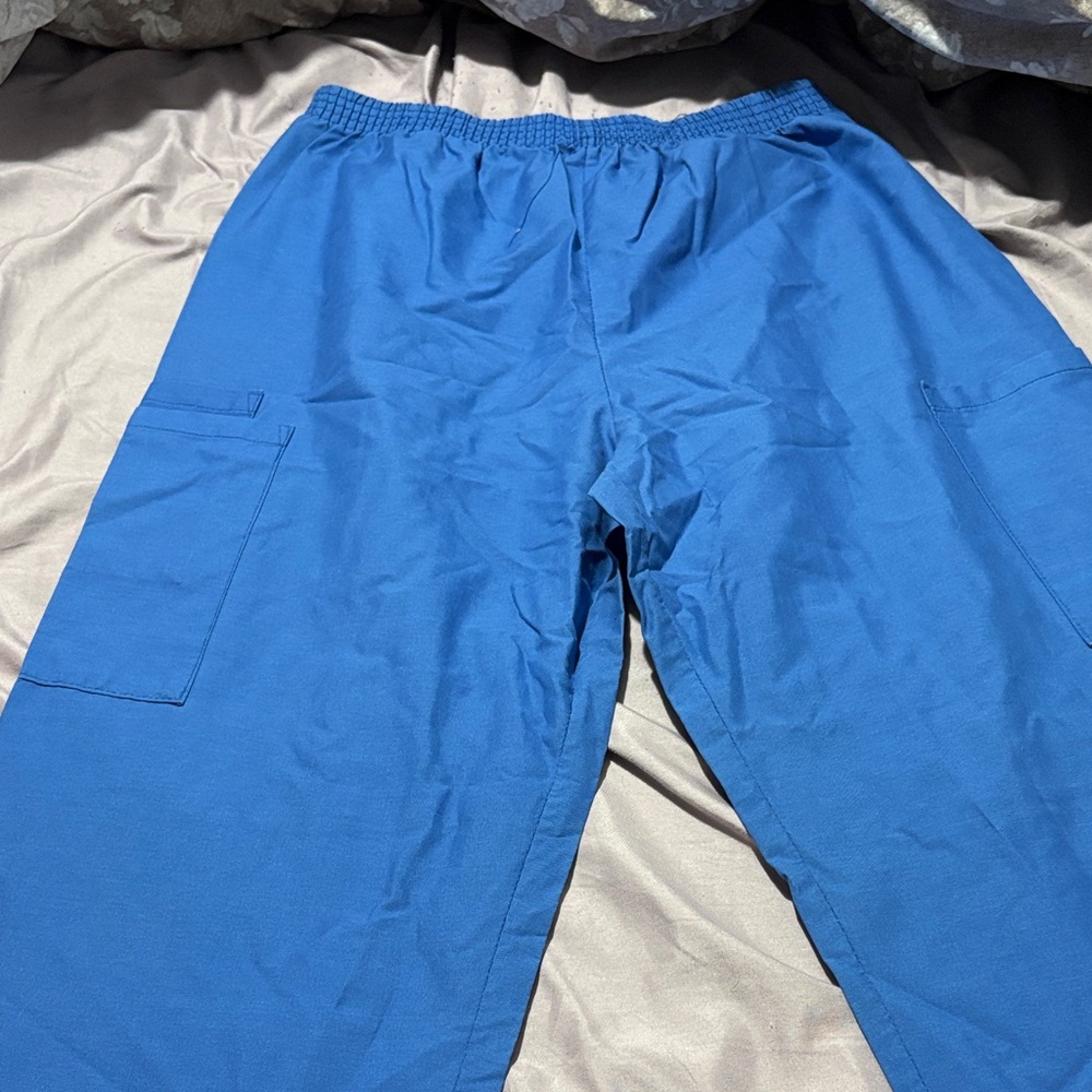 Blue scrub bottoms